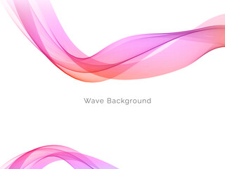 Colorful wave design modern background