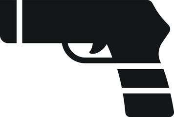silhouette of a gun