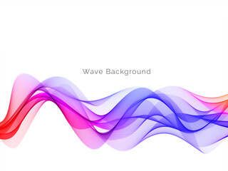 Colorful dynamic wave design stylish background