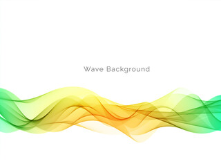 Colorful wave design modern background