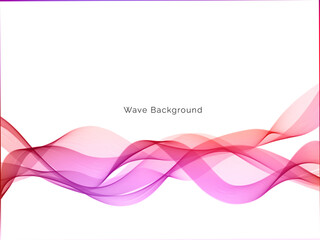 Colorful dynamic wave design stylish background