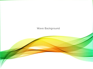 Colorful wave design modern background