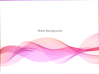 Colorful wave design modern background