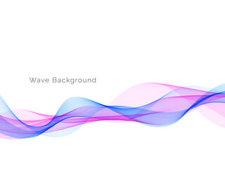 Colorful dynamic wave design stylish background