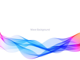 Colorful wave design modern background