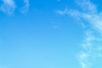 blue sky with beautiful natural white clouds