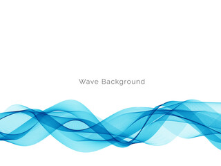 Modern blue wave stylish dynamic background