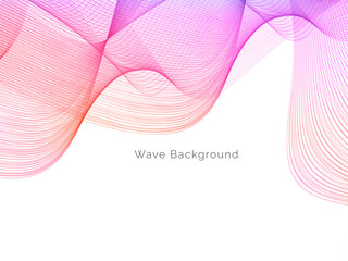 Fototapeta premium Smooth stylish colorful wave background
