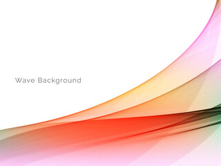 Colorful smoke wave design modern background