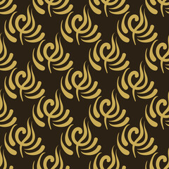 Vector background pattern. Modern elegant texture. Square background for wallpaper design. Gold ornament on black background