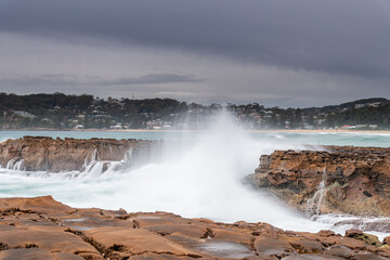 Before the Rain Coastal Sunrise Seascape from Rocky Headland