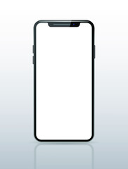 Perfectly Detailed Modern Smart Phone . Isolated Vector Elements