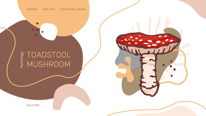 Toadstool Banner Template