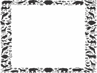 black and white frame