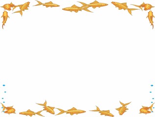 frame of autumn leaves