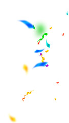 Streamers and confetti. Festive streamers tinsel a