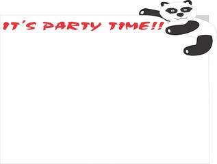 panda with a blank sign © Folarin