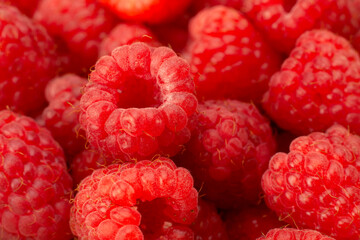 Ripe raspberry background