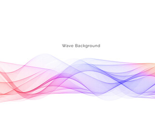 Colorful smoke wave design modern background