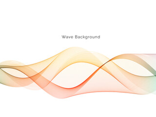 Colorful smoke wave design modern background
