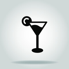 alcohol icon or logo in  glyph
