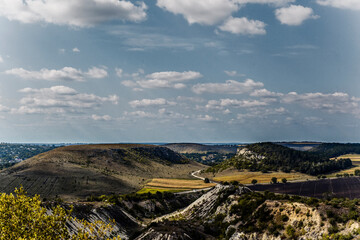Fototapeta na wymiar Beautiful nature quarry landscape view