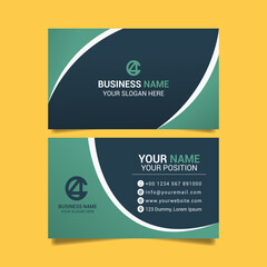 business card template vector illustration