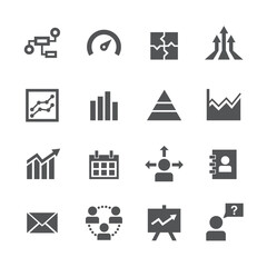 Business icon set