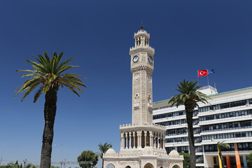 Fototapeta premium Izmir Clock Tower in Izmir, Turkey