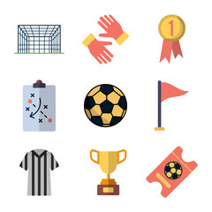 soccer set icon vector illustration design