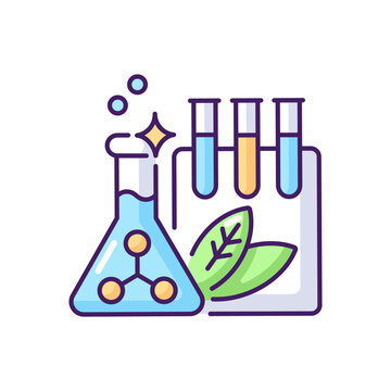 science lab equipment with leaves clip art preview