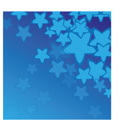 blue five stars for background, vector illustration 