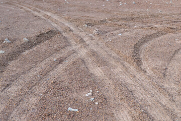Way soil swamp trace background texture.
