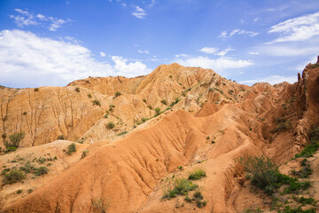 Peaks of red canyons