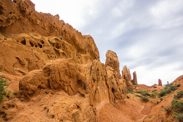 Fototapeta premium Sharp mountain peaks