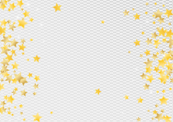 Golden Graphic Stars Vector Transparent 