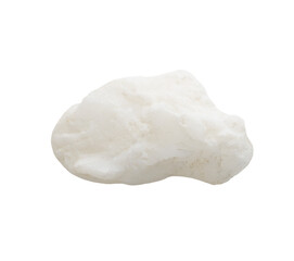 White stone on white background with clipping path   for decorative design