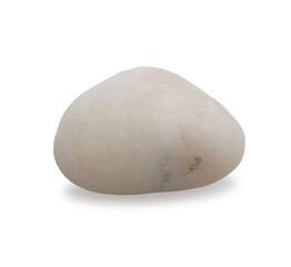 White stone on white background