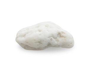 White stone on white background