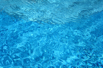 Water pattern in swimming pool.