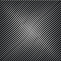 Abstract warped Diagonal Striped Background . Vector curved twisted slanting, waved lines texture
