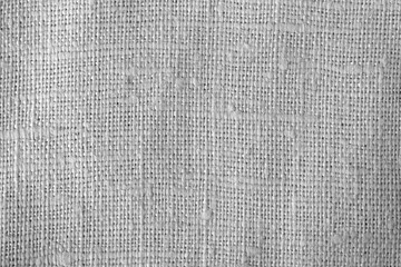 Black and white burlap cotton sack pattern.