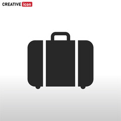 Suitcase icon vector eps 10