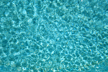 Water pattern in swimming pool.