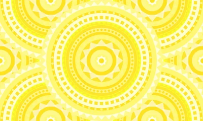 No drill roller blinds Yellow Abstract ornament background, seamless pattern