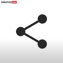 Share icon vector . Media sign
