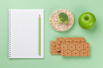 Healthy food and weigh loss concept