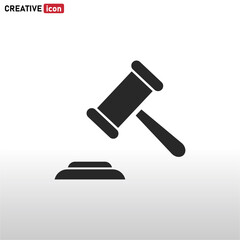 Hammer Judge icon vector eps 10