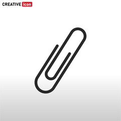 Obraz premium Paper clip icon vector eps 10
