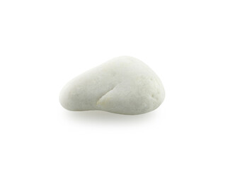 White stone on white background with clipping path for decorative design and other